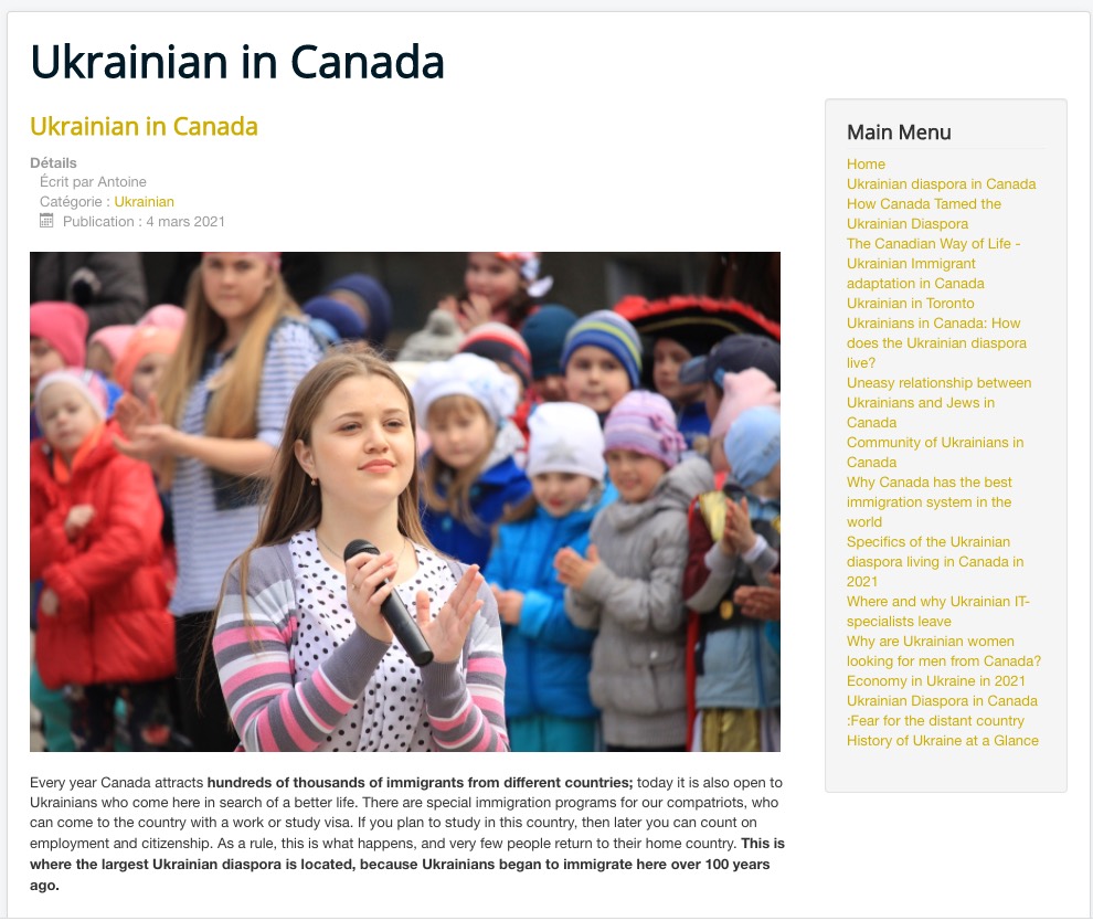 USCTORONTO : Ukrainian in Canada.'1'
